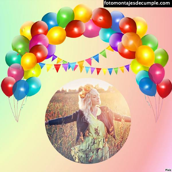 fotomontajes de cumpleaños con globos