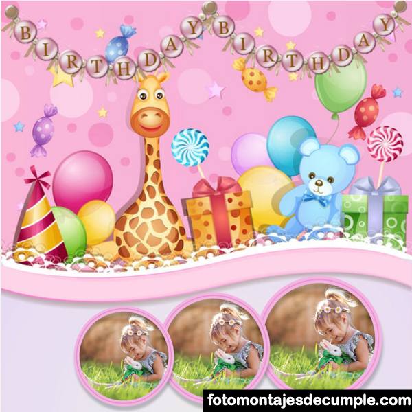Fotomontajes de cumpleaños para niños