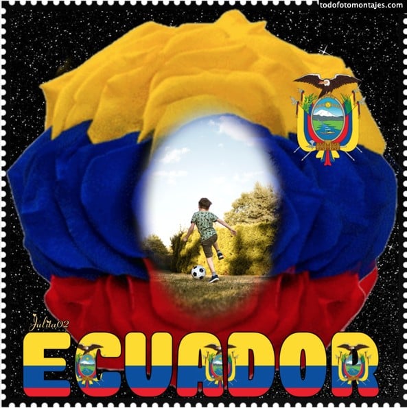 Fotomontaje qatar 2022 Ecuador