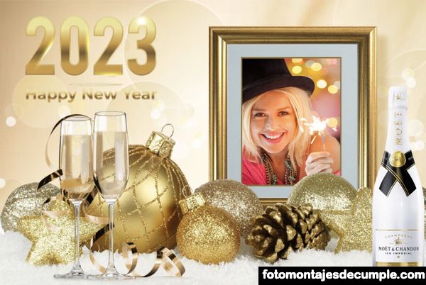Fotomontajes de feliz año nuevo 2023