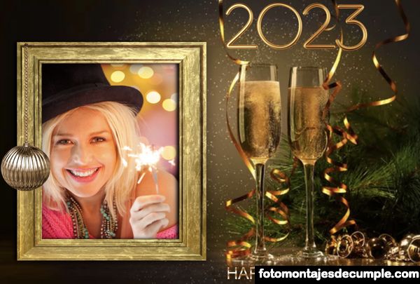 Fotomontajes de feliz año nuevo 2023