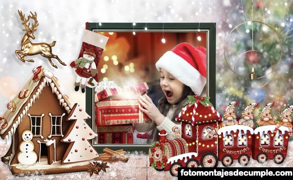 Fotomontajes de navidad infantiles para niños
