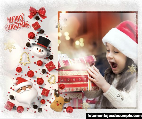 Fotomontajes de navidad infantiles para niños