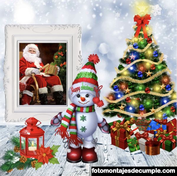 Fotomontajes navideños gratis para editar fotos