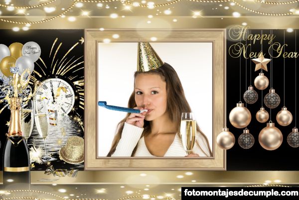 Fotomontajes de Año Nuevo gratis online