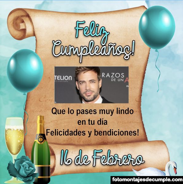 Fotomontaje de cumpleaños con foto con los dias de febrero