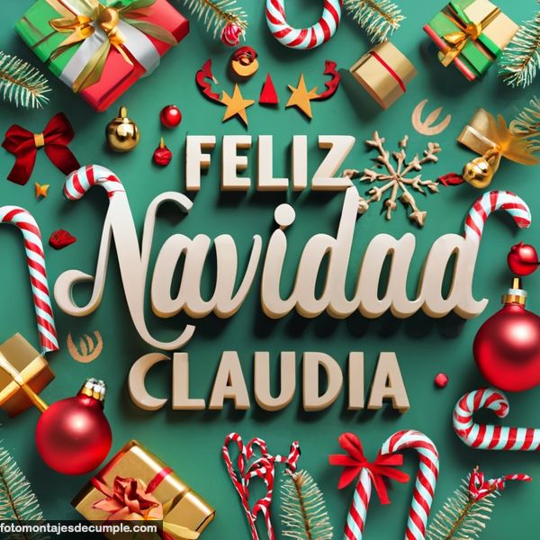 ImÃ¡genes de feliz navidad Claudia