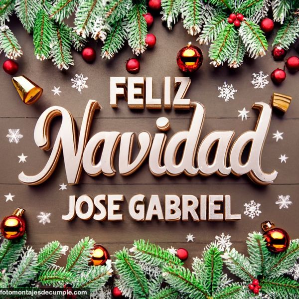 Imagenes de feliz navidad Jose gabriel