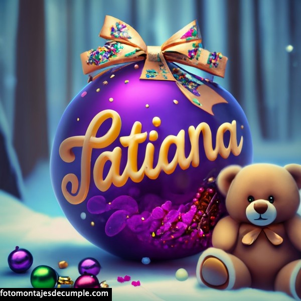 imagenes navidad nombres tatiana