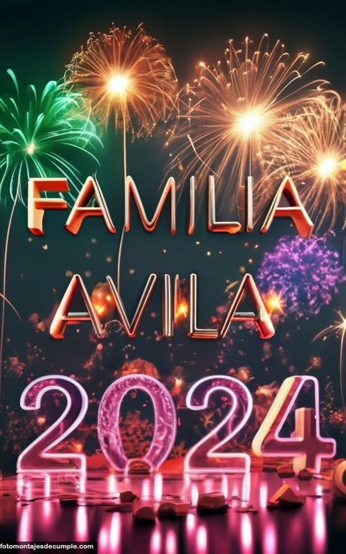 Imagenes año nuevo con apellidos