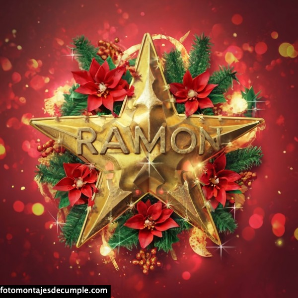 Imagenes estrellas navidad con nombre 3d ramon
