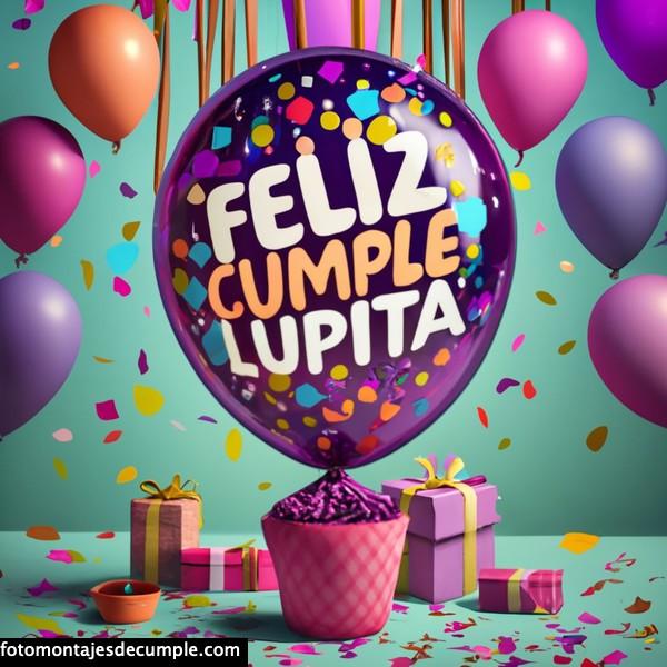 Imagenes de feliz cumple con nombre lupita