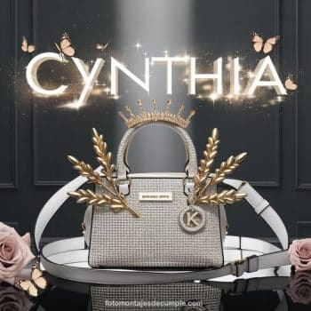 imagenes con nombres de mujer cartera y corona cynthia