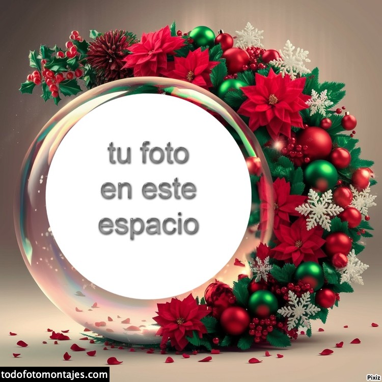 fotomontajes de navidad para editar gratis