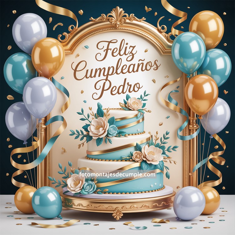 Nombres de hombre feliz cumpleaños en celeste 88 nombres hombre con pastel de cumpleaños y globos