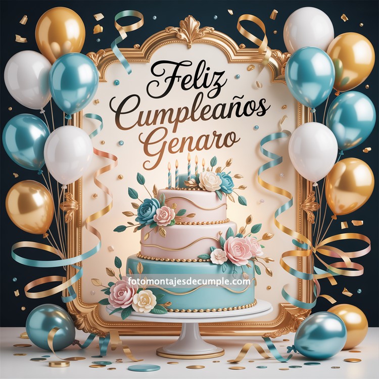 Nombres de hombre feliz cumpleaños en celeste 83 nombres hombre con pastel de cumpleaños y globos