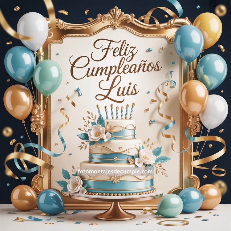 Nombres de hombre feliz cumpleaños en celeste 72 nombres hombre con pastel de cumpleaños y globos