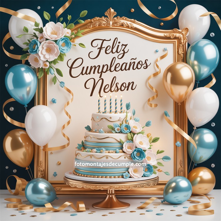 Nombres de hombre feliz cumpleaños en celeste 68 nombres hombre con pastel de cumpleaños y globos