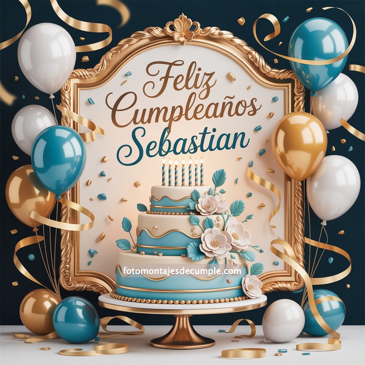 Nombres de hombre feliz cumpleaños en celeste 63 nombres hombre con pastel de cumpleaños y globos