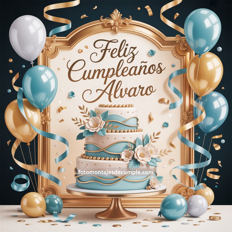 Nombres de hombre feliz cumpleaños en celeste 61 nombres hombre con pastel de cumpleaños y globos
