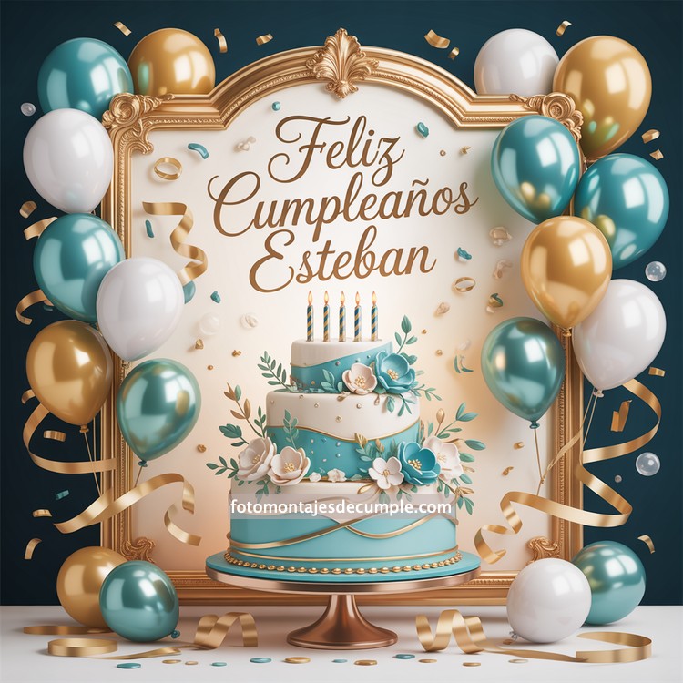 Nombres de hombre feliz cumpleaños en celeste 60 nombres hombre con pastel de cumpleaños y globos