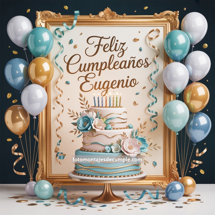 Nombres de hombre feliz cumpleaños en celeste 55 nombres hombre con pastel de cumpleaños y globos
