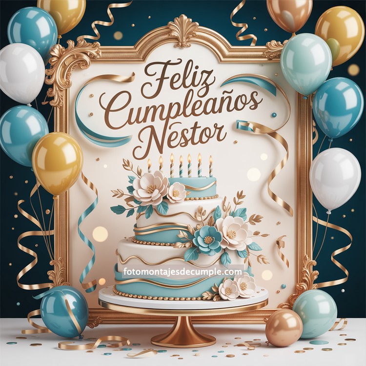 Nombres de hombre feliz cumpleaños en celeste 51 nombres hombre con pastel de cumpleaños y globos