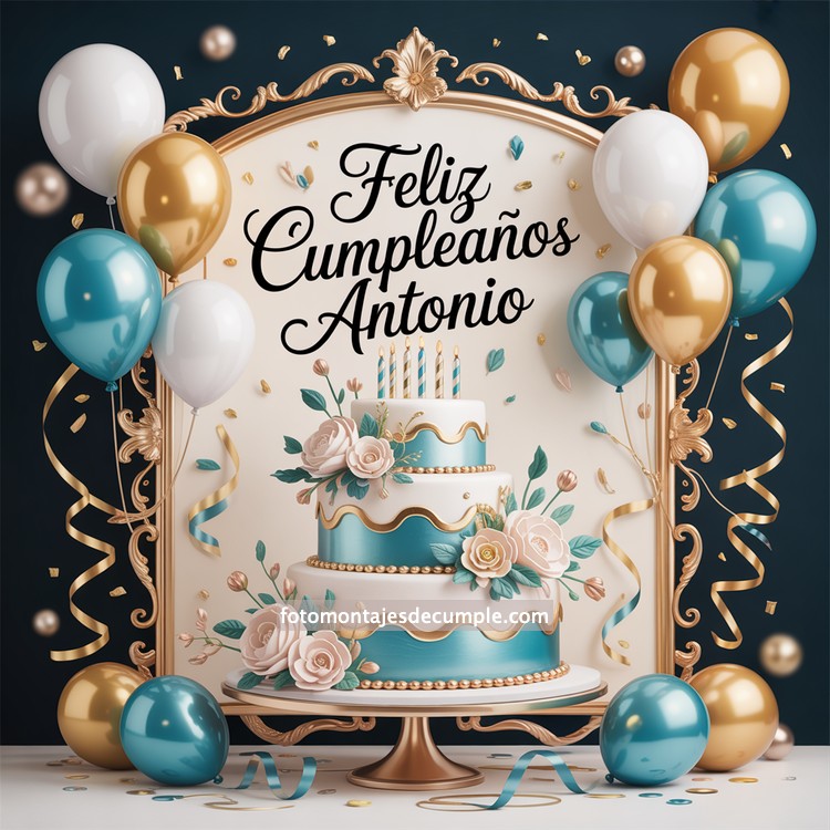 Nombres de hombre feliz cumpleaños en celeste 92 nombres hombre con pastel de cumpleaños y globos