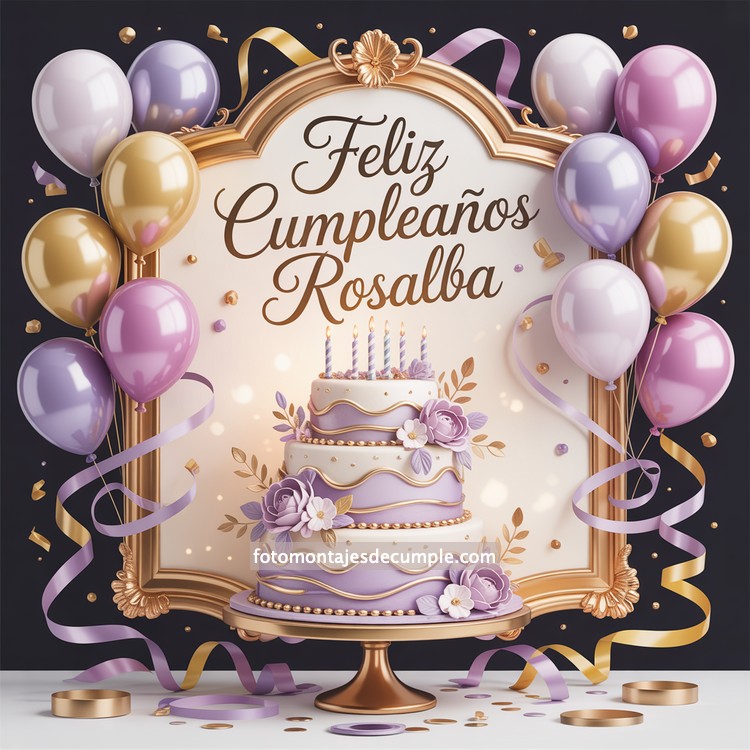 Nombres de mujer feliz cumpleaños en lila 91 v