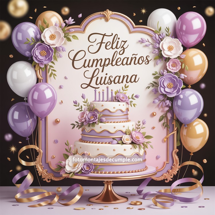 Nombres de mujer feliz cumpleaños en lila 89 nombres hombre con pastel de cumpleaños y globos