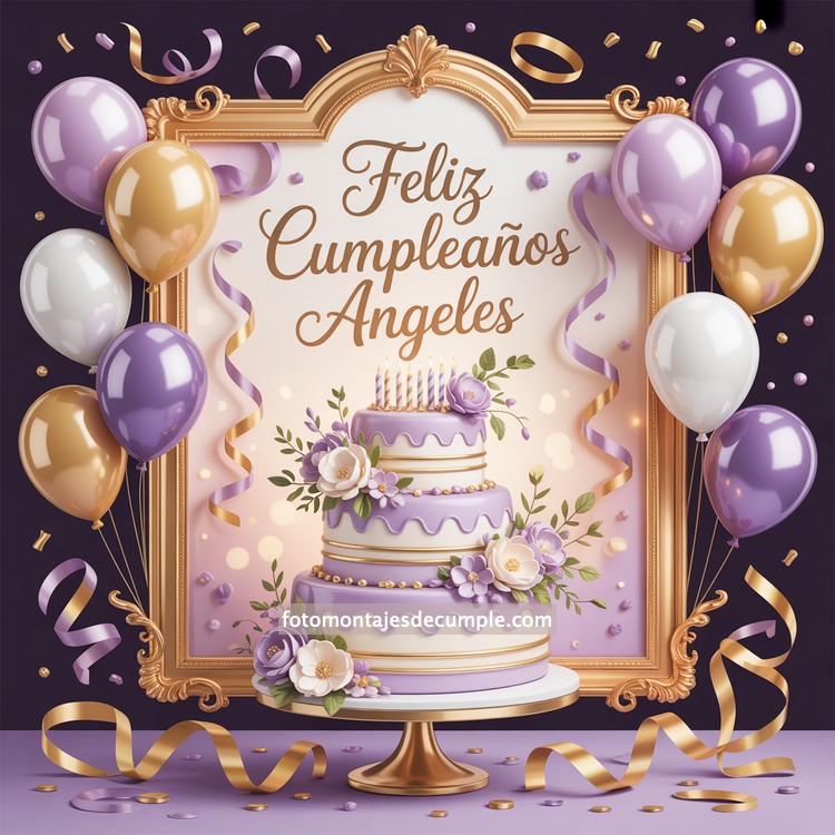 Nombres de mujer feliz cumpleaños en lila 85 nombres hombre con pastel de cumpleaños y globos