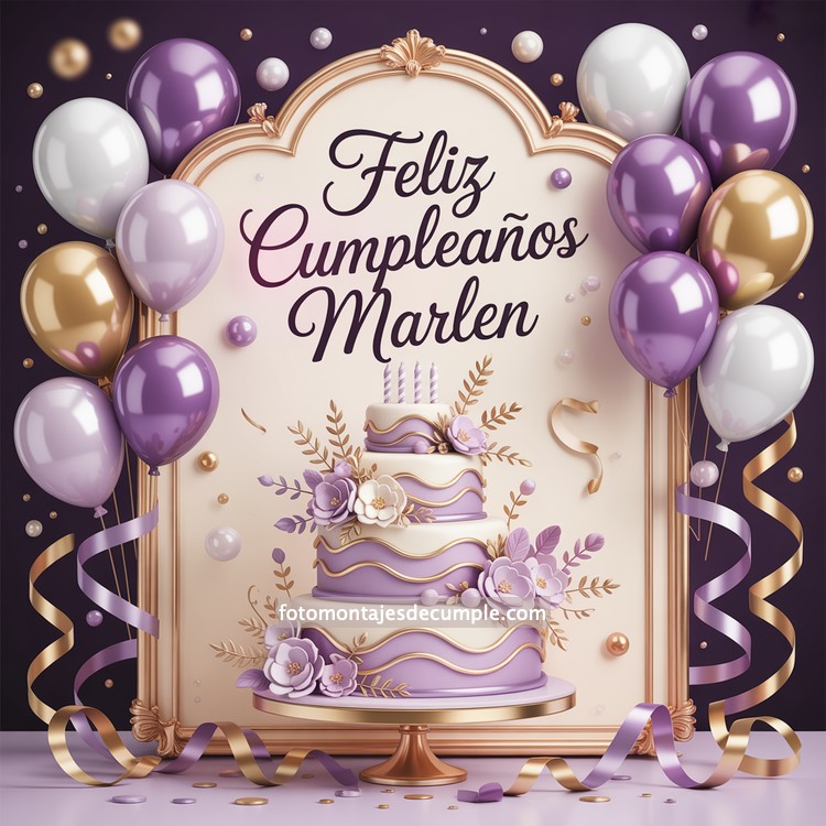 Nombres de mujer feliz cumpleaños en lila 77 nombres hombre con pastel de cumpleaños y globos