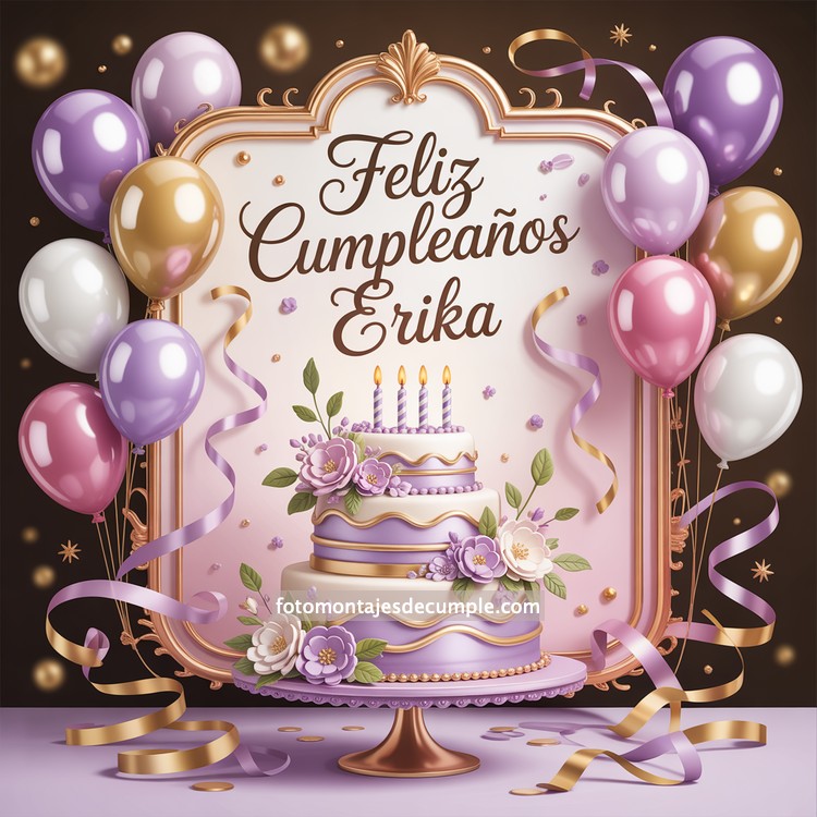 Nombres de mujer feliz cumpleaños en lila 62 nombres hombre con pastel de cumpleaños y globos