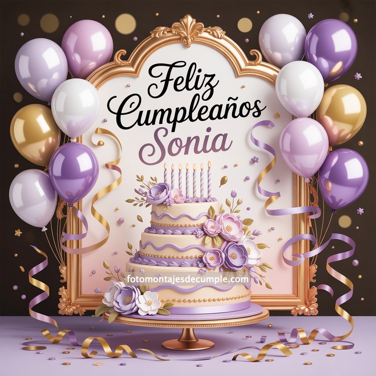 Nombres de mujer feliz cumpleaños en lila 59 nombres hombre con pastel de cumpleaños y globos