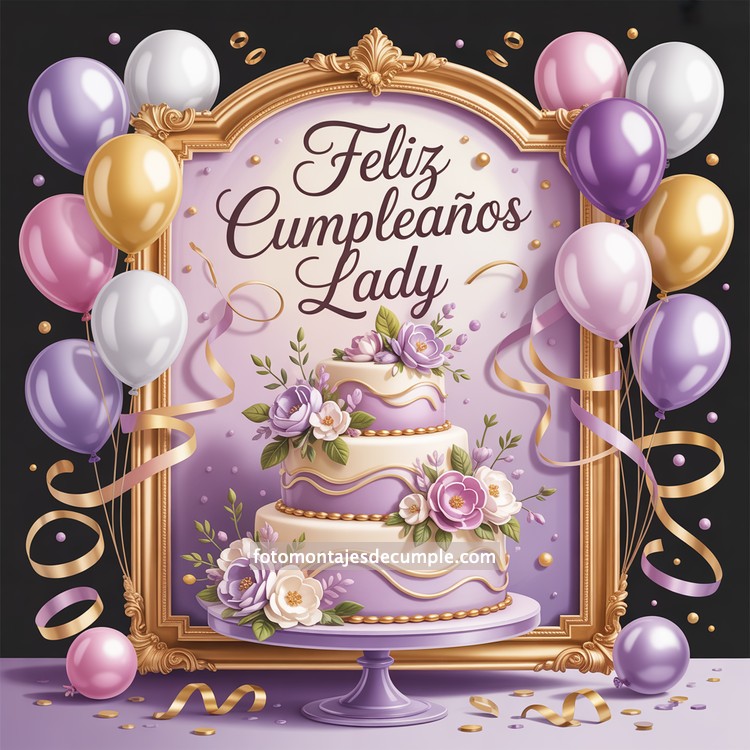Nombres de mujer feliz cumpleaños en lila 58 nombres hombre con pastel de cumpleaños y globos