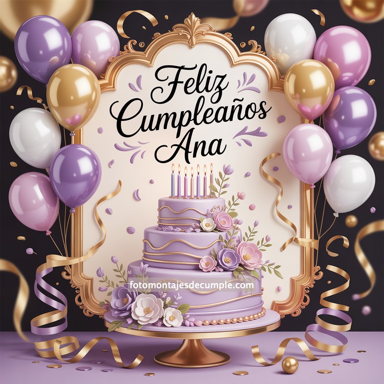 Nombres de mujer feliz cumpleaños en lila 56 nombres hombre con pastel de cumpleaños y globos