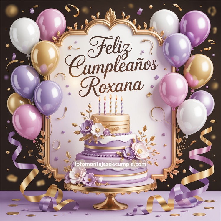 Nombres de mujer feliz cumpleaños en lila 98 nombres hombre con pastel de cumpleaños y globos
