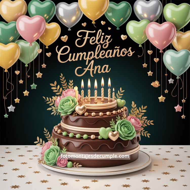 Nombres de mujer feliz cumple en verde 101 Nombres para mujer con feliz cumpleaños y pastel