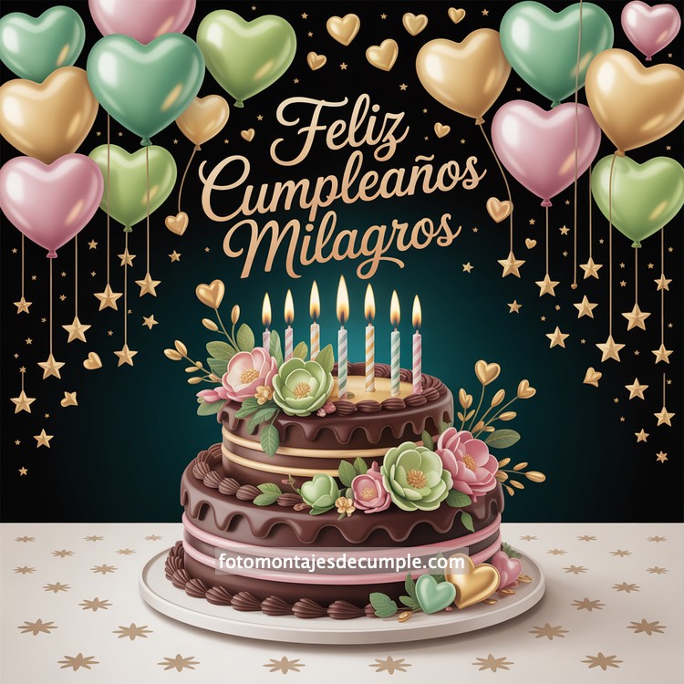 Nombres de mujer feliz cumple en verde 83 Nombres para mujer con feliz cumpleaños y pastel