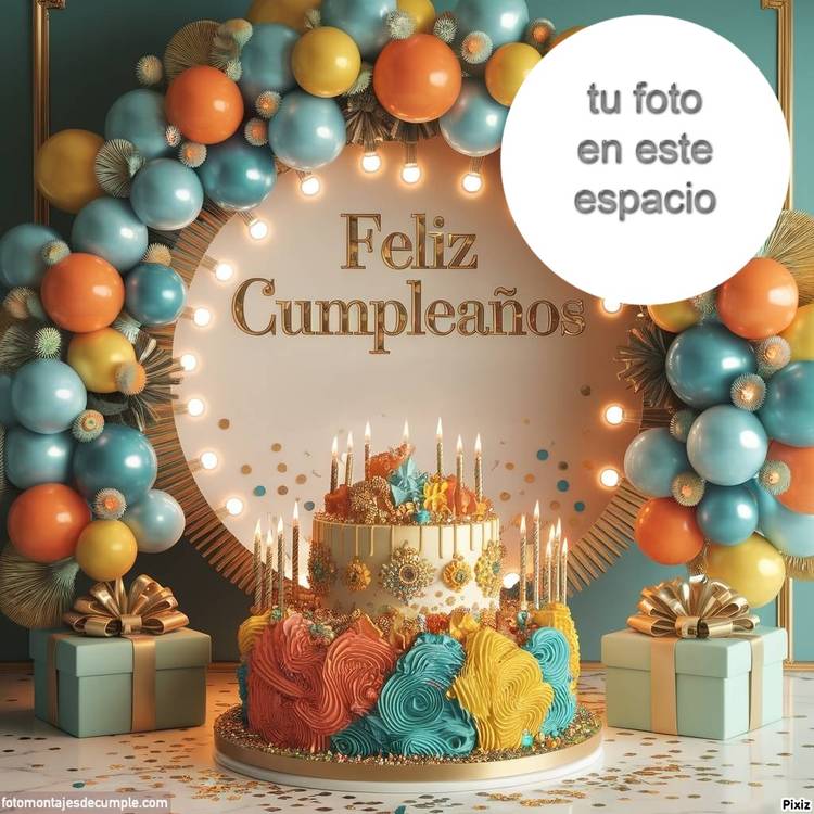 Edita gratis aquí tu foto con marcos de cumpleaños 7 fotomontajes marcos de fotos de feliz cumpleaños