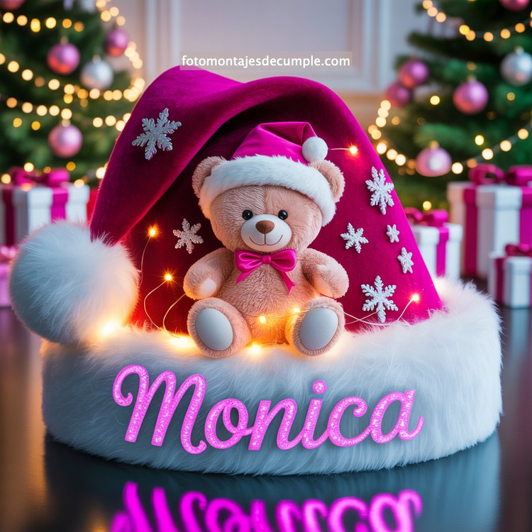 Nombres de mujer en gorro de Santa - Navidad 91 nombres personalizados en gorro santa claus