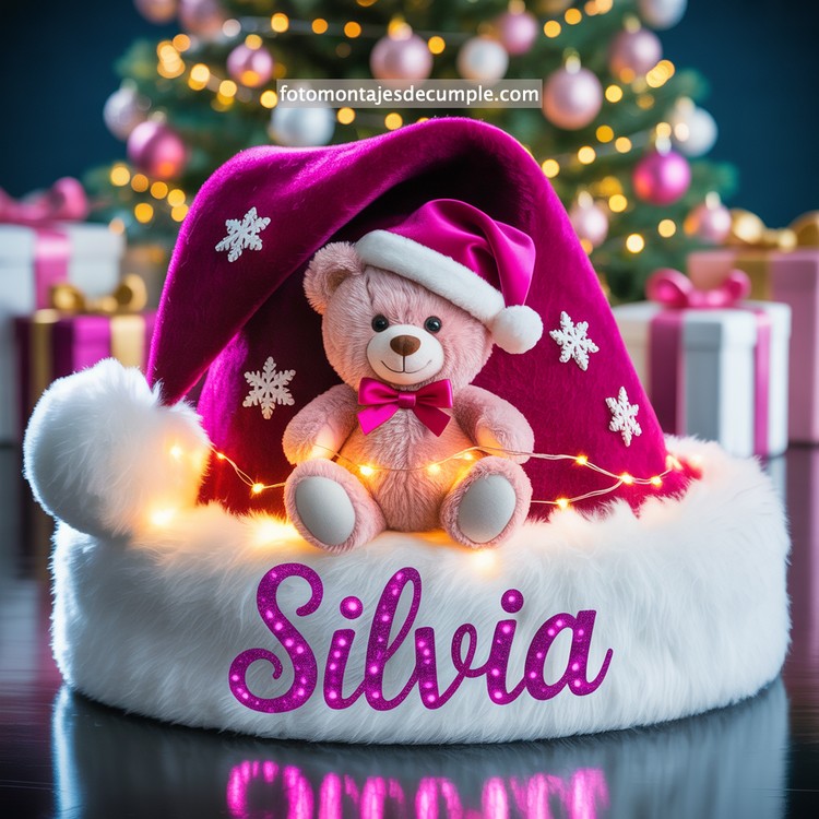 Nombres de mujer en gorro de Santa - Navidad 90 nombres personalizados en gorro santa claus