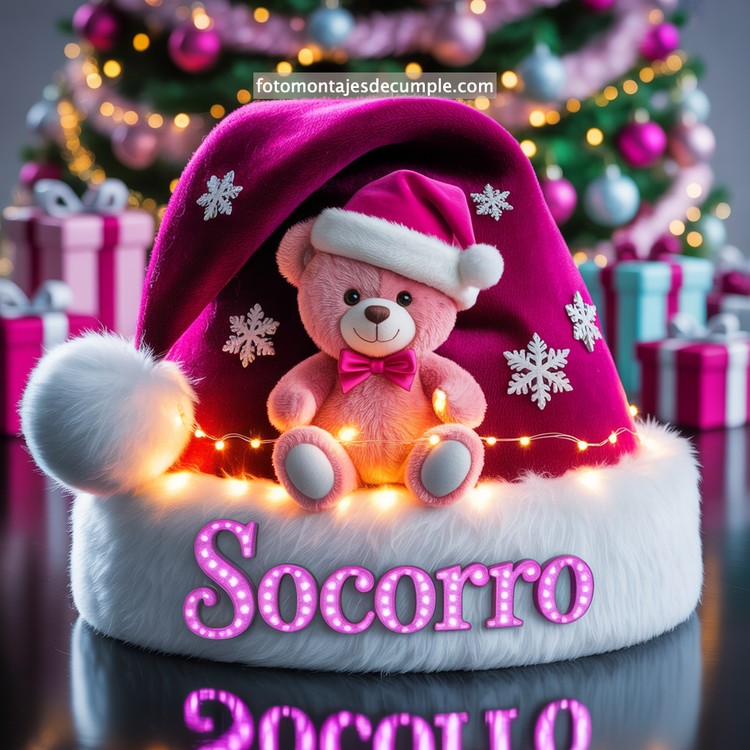 Nombres de mujer en gorro de Santa - Navidad 88 nombres personalizados en gorro santa claus