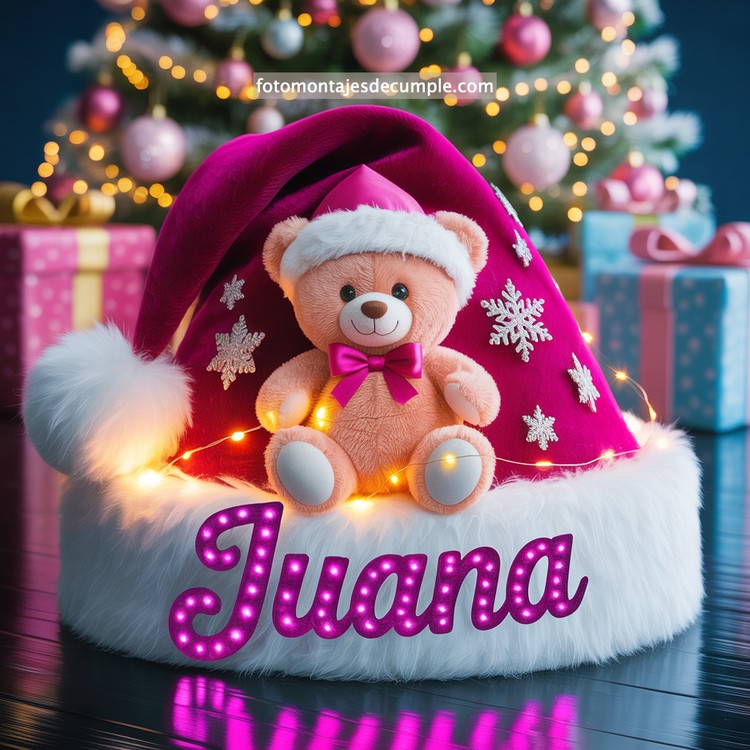 Nombres de mujer en gorro de Santa - Navidad 79 nombres personalizados en gorro santa claus