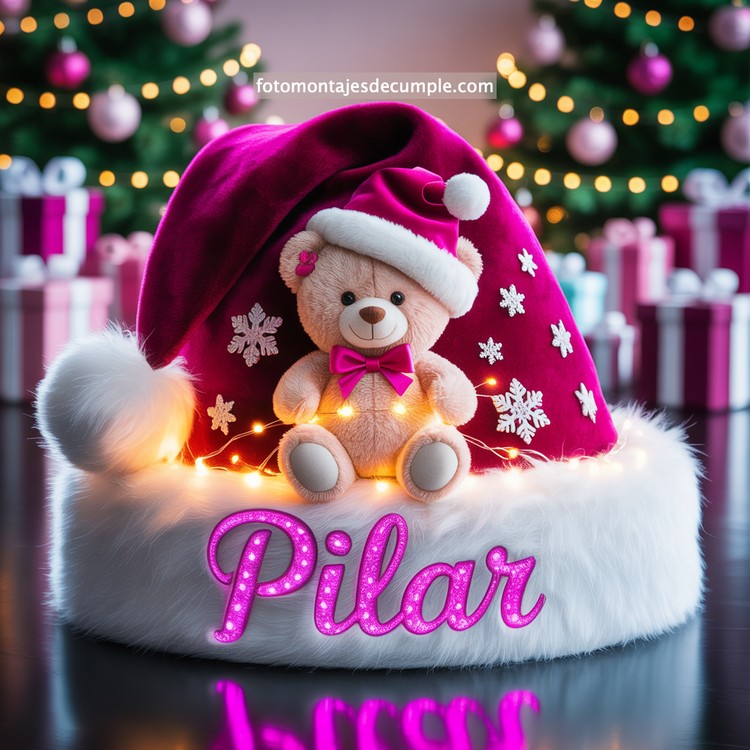 Nombres de mujer en gorro de Santa - Navidad 66 nombres personalizados en gorro santa claus