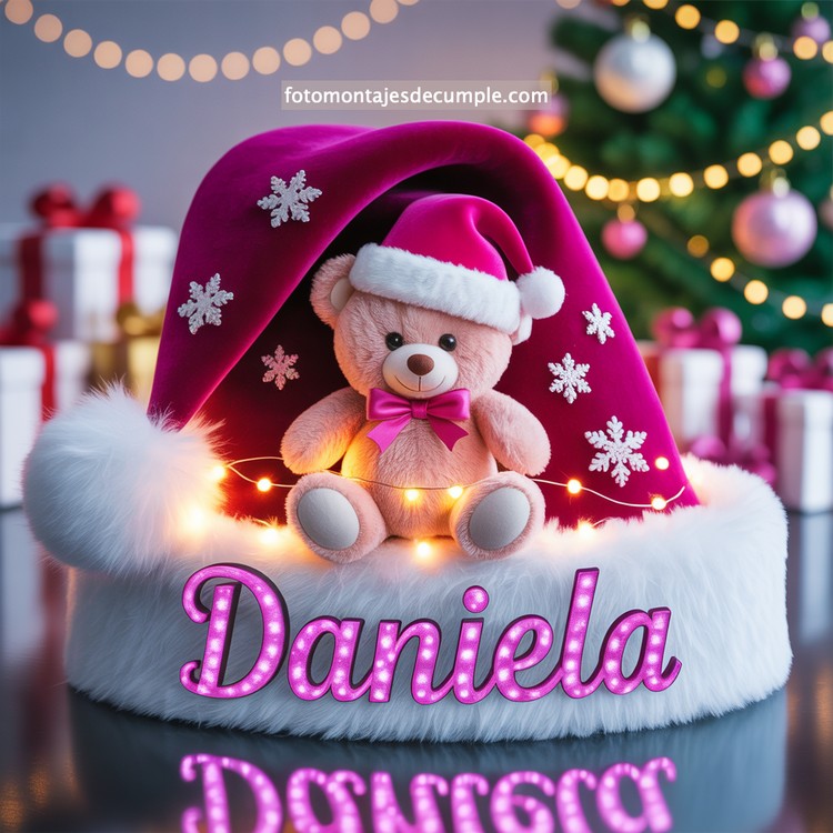 Nombres de mujer en gorro de Santa - Navidad 61 nombres personalizados en gorro santa claus