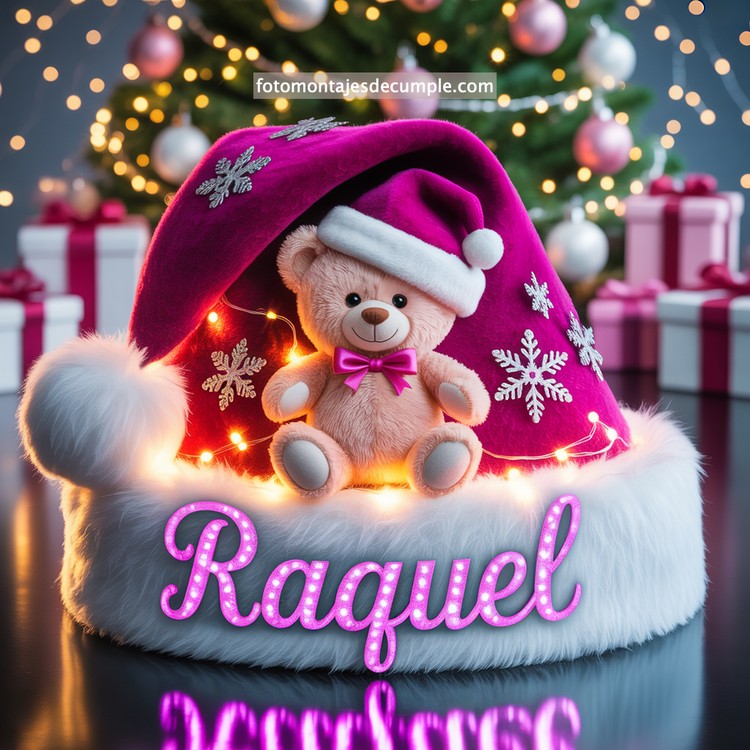 Nombres de mujer en gorro de Santa - Navidad 96 nombres personalizados en gorro santa claus