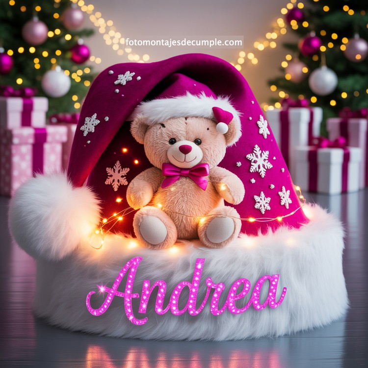 Nombres de mujer en gorro de Santa - Navidad 93 nombres personalizados en gorro santa claus