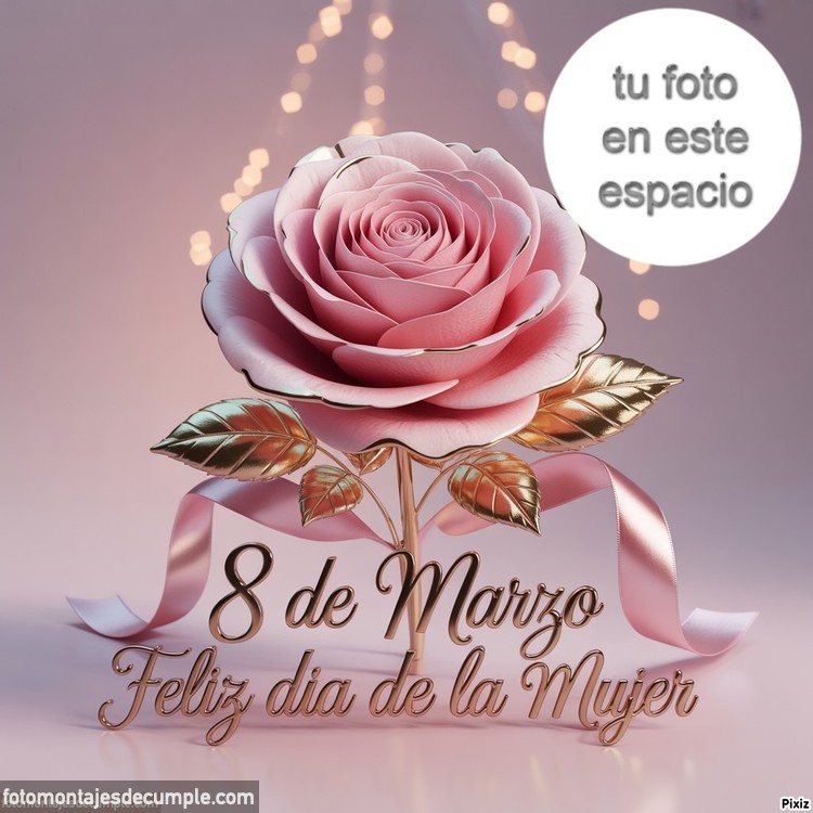 5 bellos marcos de fotos para el Día de la Mujer 6 fotomontajes marcos de fotos feliz dia de la mujer