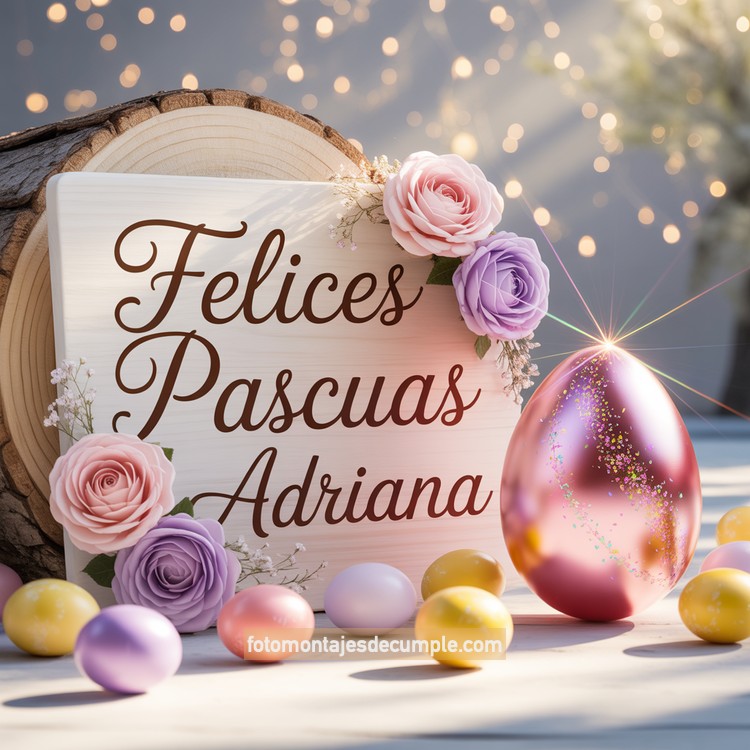 imagenes con nombres de felices pascuas para mujeres